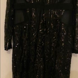 Sequence black dress